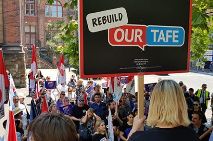 Save our TAFE rally at Ultimo campus